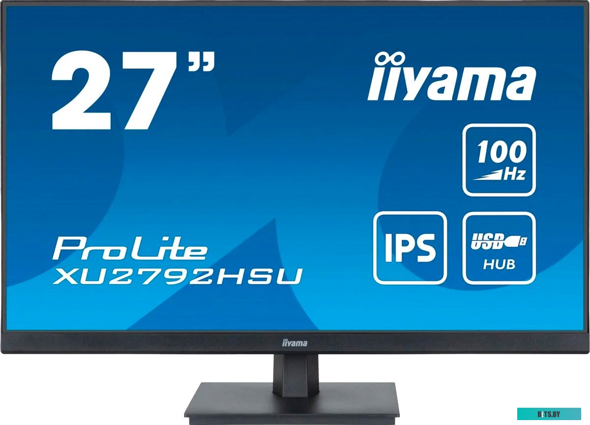 XU2792HSU-B6 Монитор Iiyama 27" ProLite XU2792HSU-B6 черный IPS LED 0.4ms 16:9 HDMI M/M матовая 1000:1 250cd 178гр/178гр 1920x1080 100Hz DP FHD USB 4.