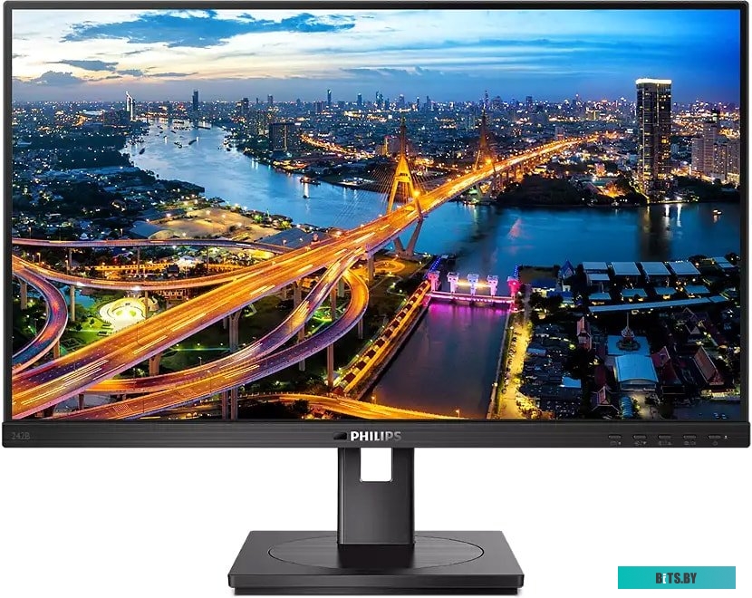 242B1V (00/01) Монитор Philips 23.8" B Line 242B1V черный IPS LED 16:9 DVI HDMI M/M матовая HAS Piv 350cd 178гр/178гр 1920x1080 75Hz VGA DP FHD USB 5.