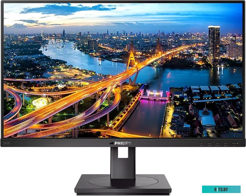 242B1V (00/01) Монитор Philips 23.8" B Line 242B1V черный IPS LED 16:9 DVI HDMI M/M матовая HAS Piv 350cd 178гр/178гр 1920x1080 75Hz VGA DP FHD USB 5.