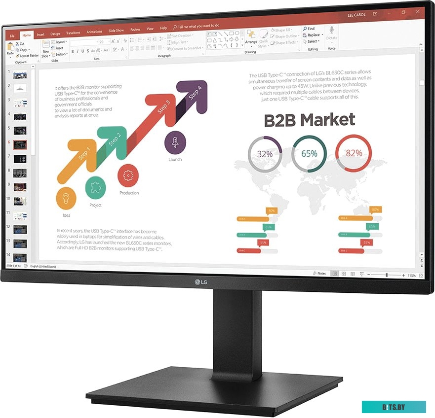 Монитор LG 24BP450Y-B
