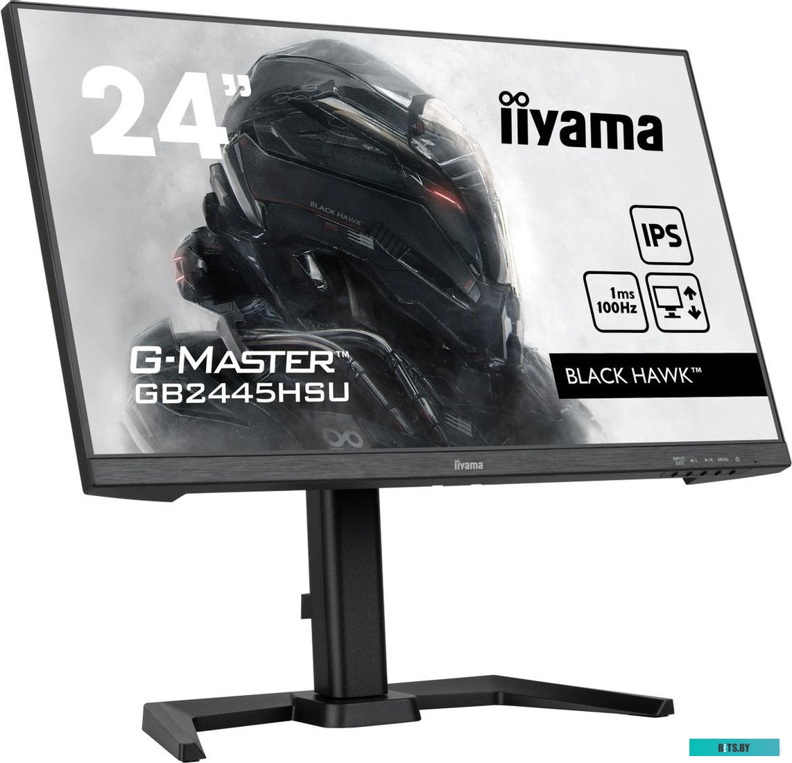 GB2445HSU-B1 Монитор Iiyama 24" GB2445HSU-B1 черный IPS LED 1ms 16:9 HDMI M/M матовая HAS Piv 1300:1 250cd 178гр/178гр 1920x1080 100Hz DP FHD USB 4.4к