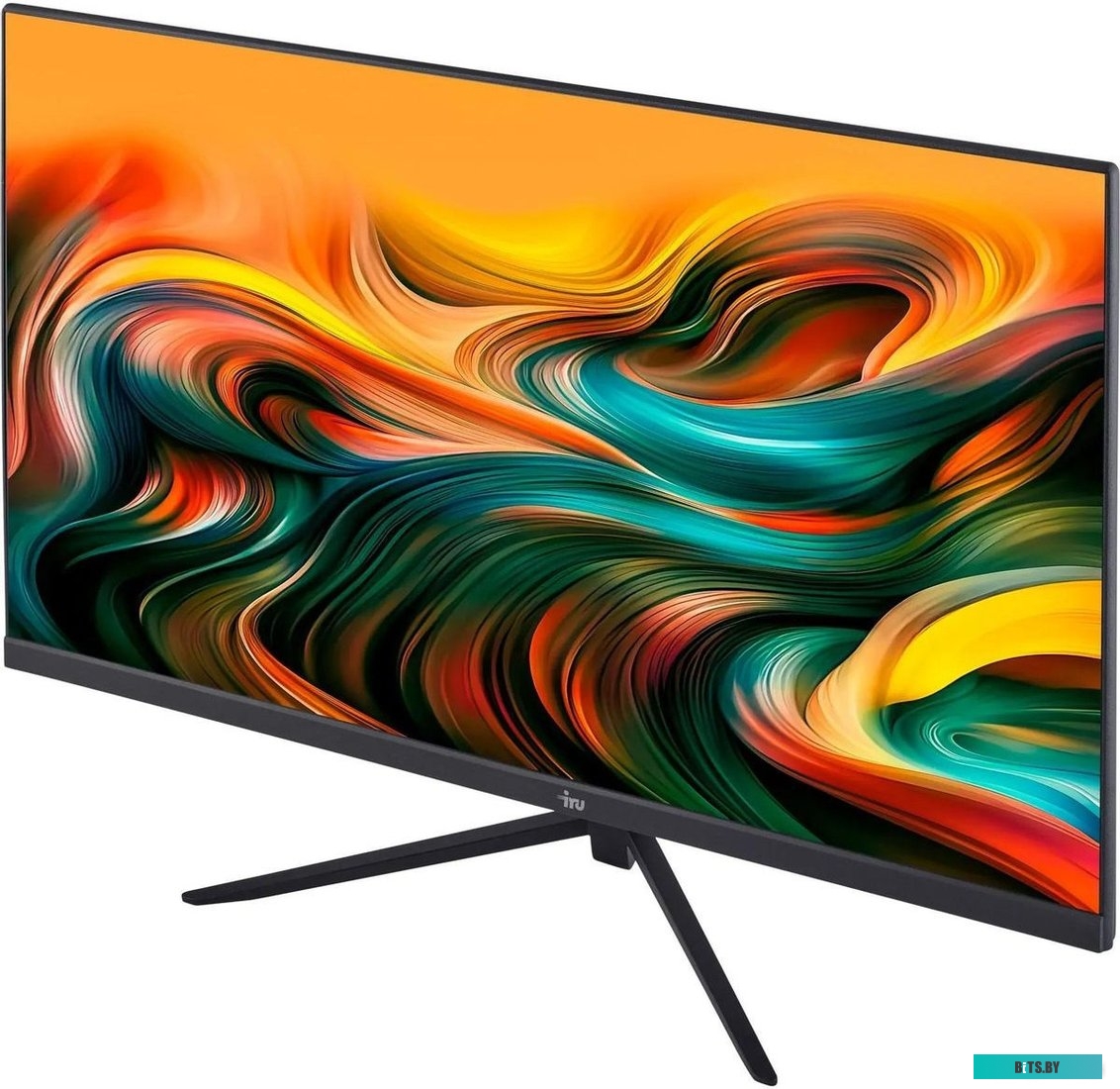 24F01B Монитор IRU 23.8" Малахит 24F01B черный IPS LED 5ms 16:9 HDMI матовая 250cd 178гр/178гр 1920x1080 75Hz VGA DP FHD 3.1кг (RUS)
