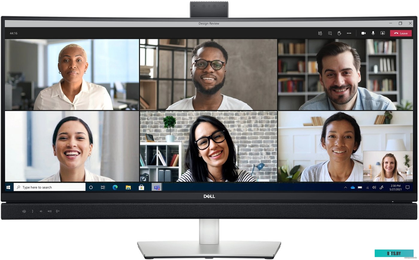 3422-4925 Монитор Dell 34" C3422WE черный IPS LED 8ms 21:9 HDMI M/M Cam матовая HAS 1000:1 300cd 178гр/178гр 3440x1440 DisplayPort FHD USB