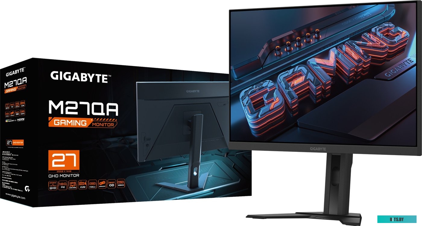 9DM27QP-00-1ABEK Монитор Gigabyte 27" M27Q P IPS 2560x1440 165Hz FreeSync Premium 350cd/m2 16:9