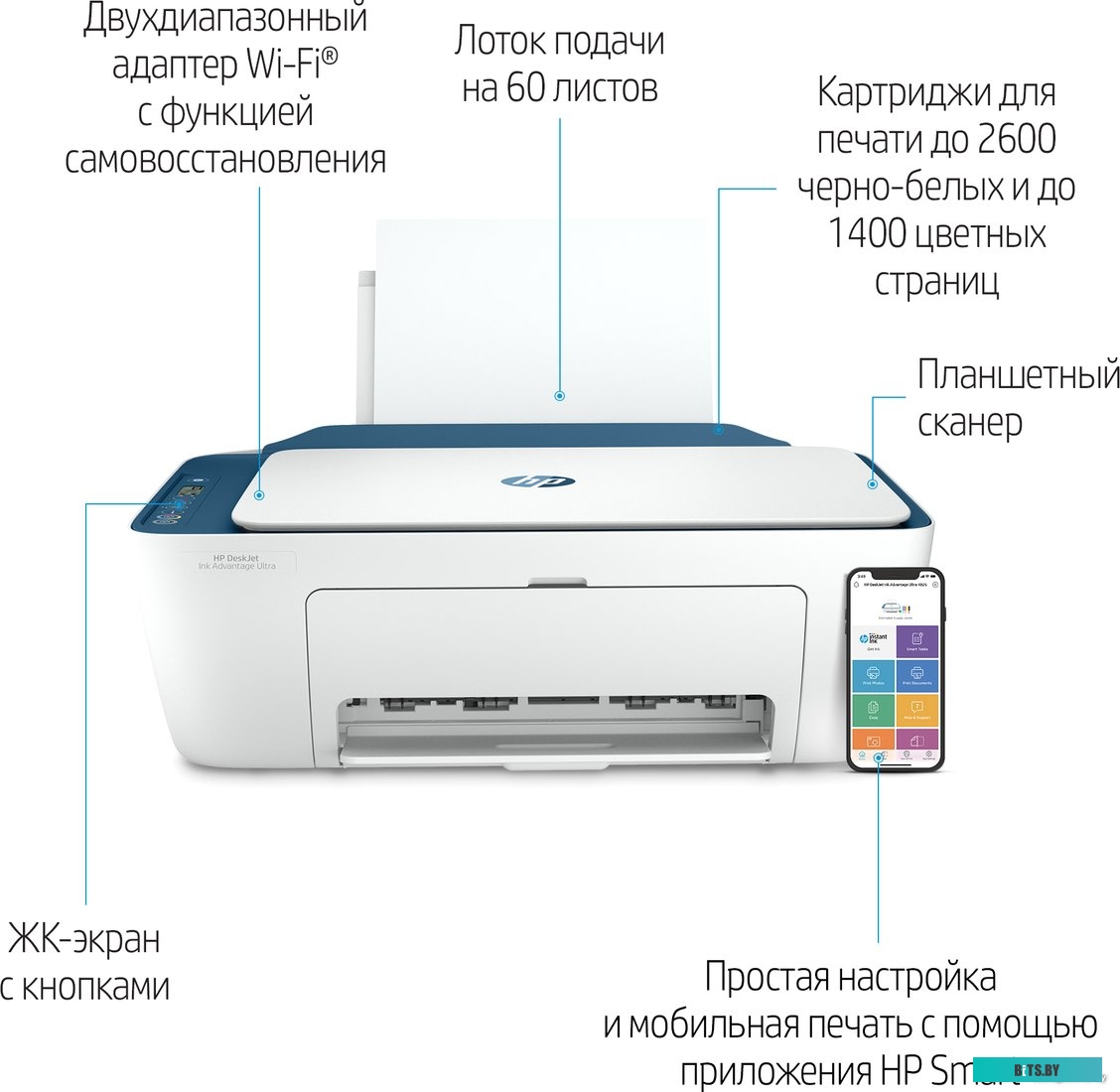 Принтер HP DeskJet Ink Advantage Ultra 4828 25R76A