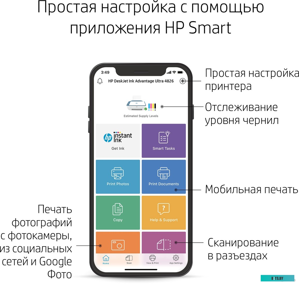 Принтер HP DeskJet Ink Advantage Ultra 4828 25R76A