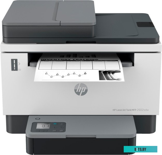 2R7F5A МФУ HP LaserJet Tank MFP 2602sdw (А4, ч/б, 600x600 dpi, 22 стр/мин, 64 Мб, лоток 250 листов, вых.лоток 100 листов, дуплекс, USB/LAN/WiFi, ADF 4