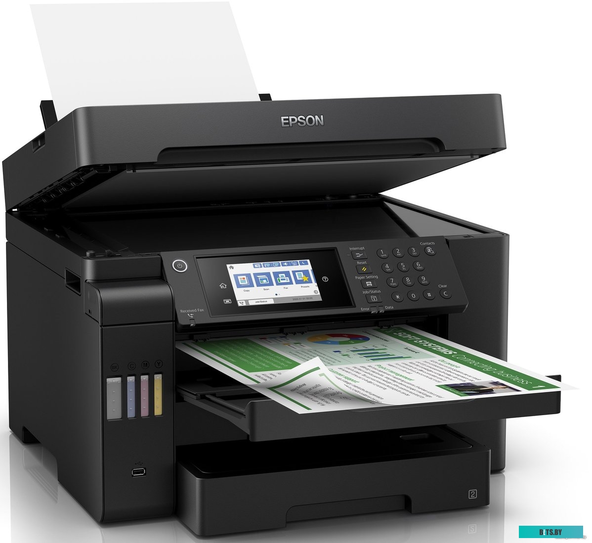 МФУ Epson L15150 (ресурс стартовых контейнеров 6500/5200, контейнер 112)