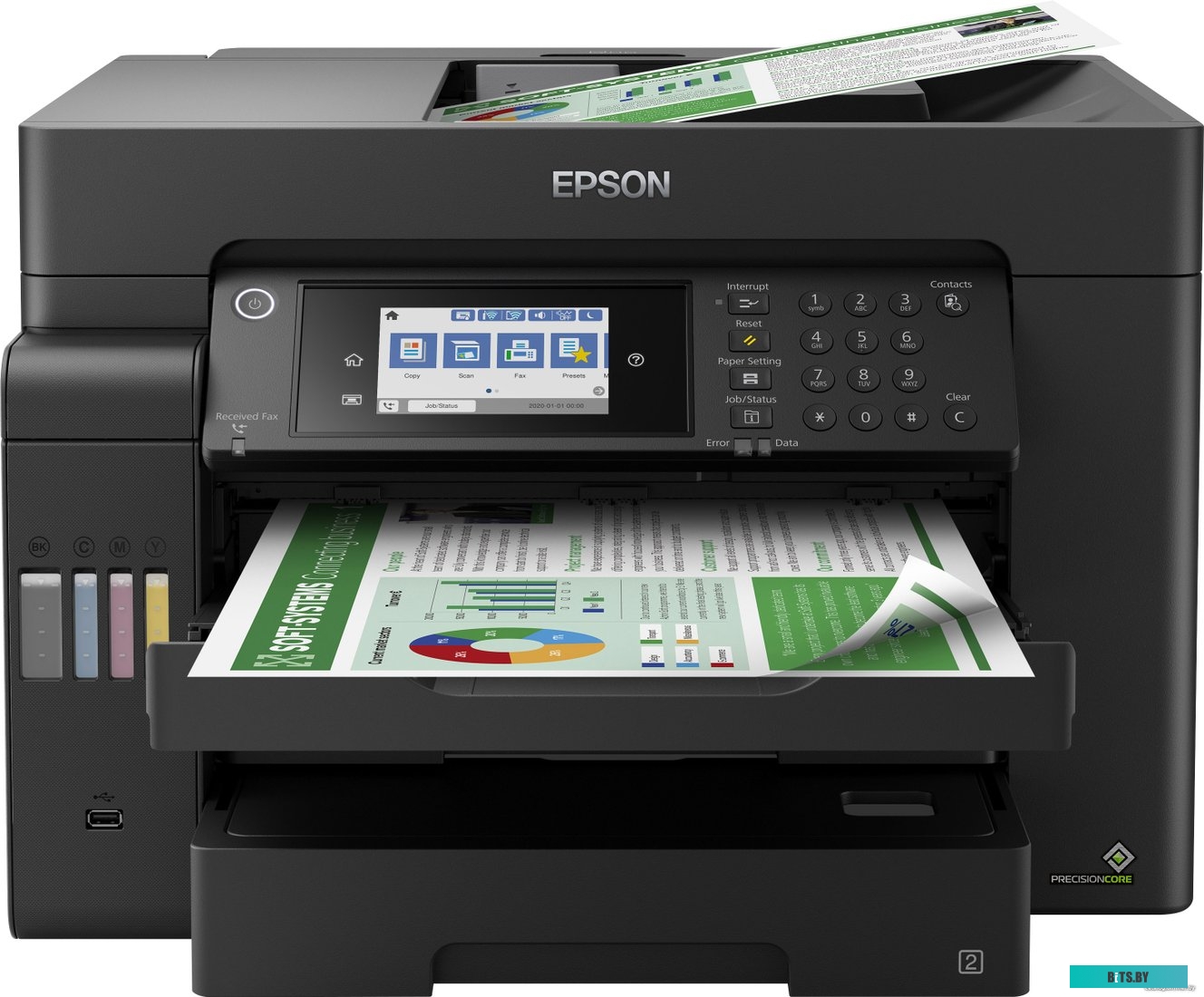 МФУ Epson L15150 (ресурс стартовых контейнеров 6500/5200, контейнер 112)