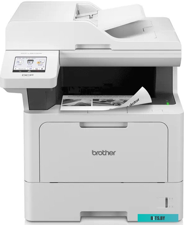 DCPL5510DW МФУ лазерное черно-белое Brother DCP-L5510DW A4, 48стр/мин, 512Мб, PCL, дуплекс, ADF50, GigaLAN, WiFi, 1 лоток на 250л, стартовый картридж 