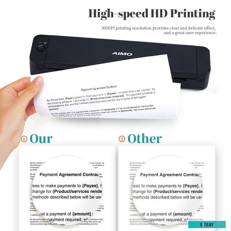 Портативный принтер Aimo P832 A4 Mobile Printer