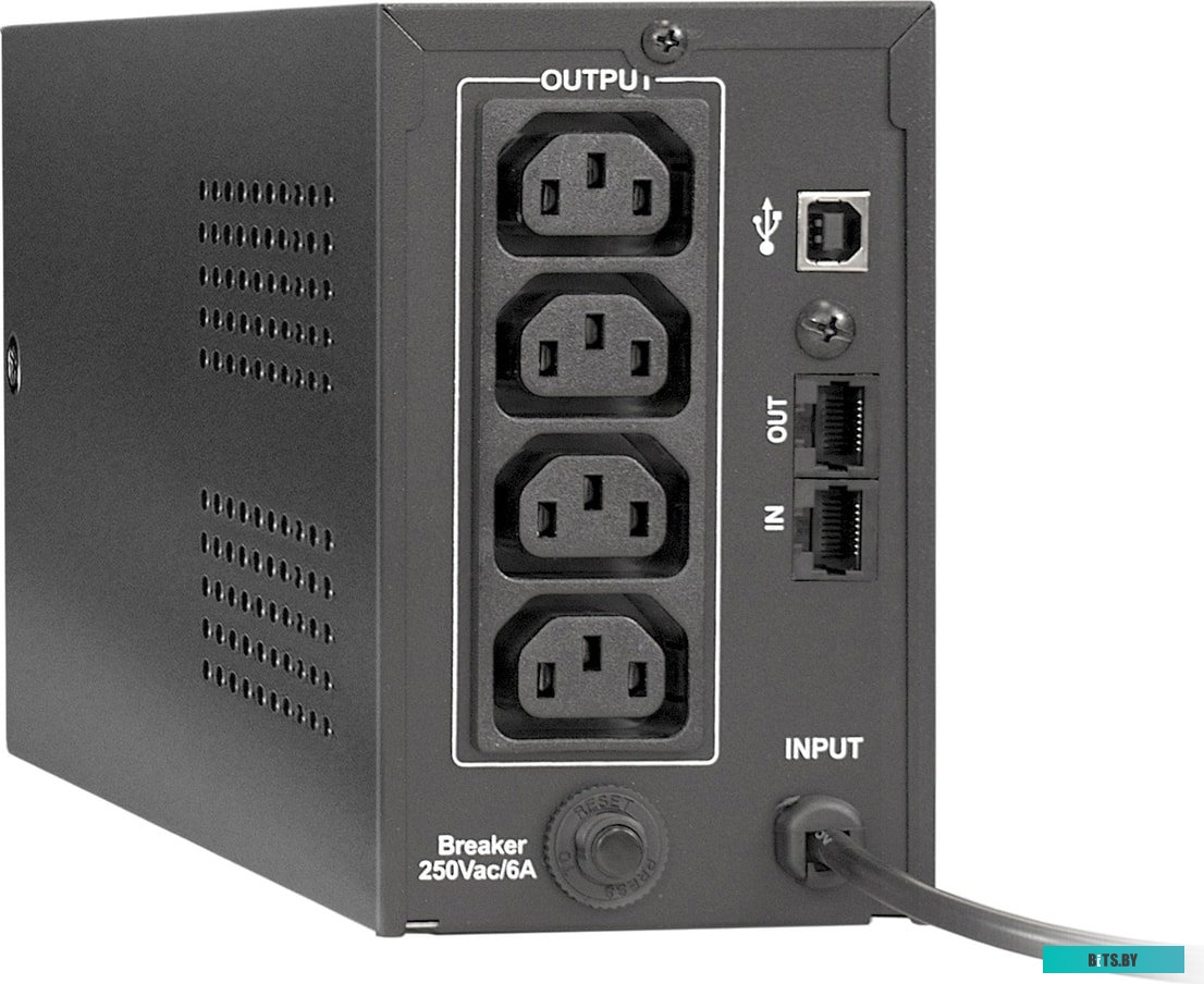 Источник бесперебойного питания (ИБП) ExeGate Power Back BNB-850.LED.AVR.C13.RJ.USB <EP285472RUS>