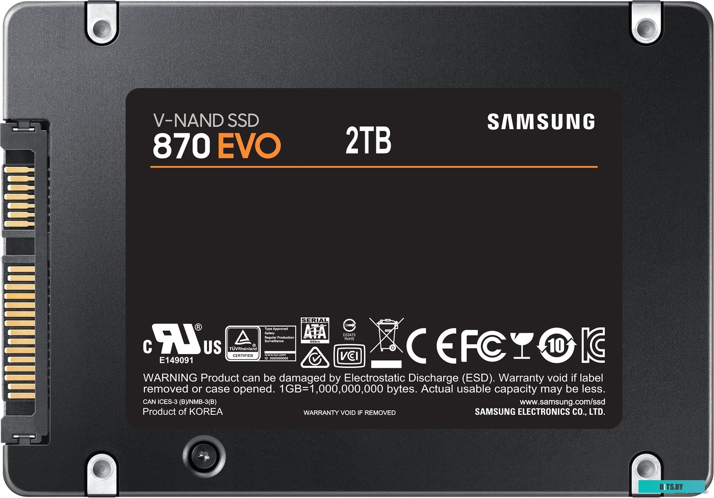 SSD Накопитель Samsung 870 Evo 4TB MZ-77E4T0BW