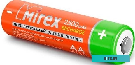 Батарейки Mirex AA 2500mAh 2 шт HR6-25-E2