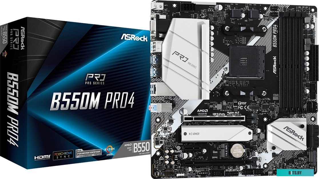 Материнская плата Asrock B550M PRO4