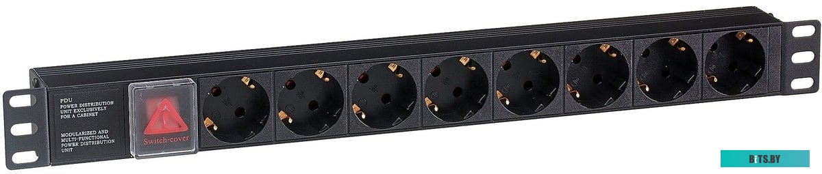 Блок розеток ExeGate ServerPro PDU-19H801 Al-8S-C14-SW <EX280840RUS>