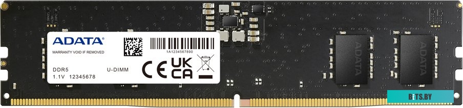 Модуль памяти ADATA 8ГБ DDR5 4800 МГц AD5U48008G-B