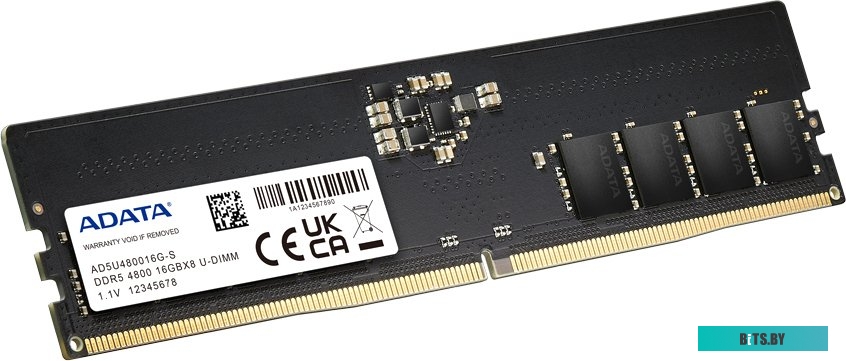 Модуль памяти ADATA 8ГБ DDR5 4800 МГц AD5U48008G-B