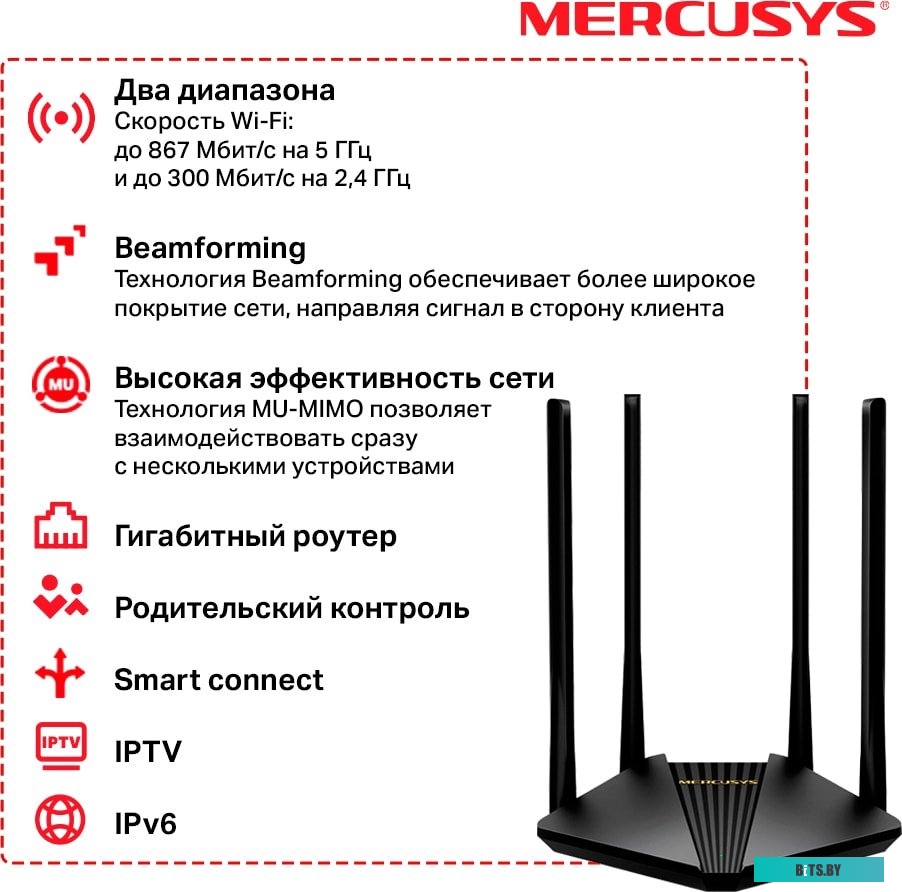 Wi-Fi роутер Mercusys MR30G