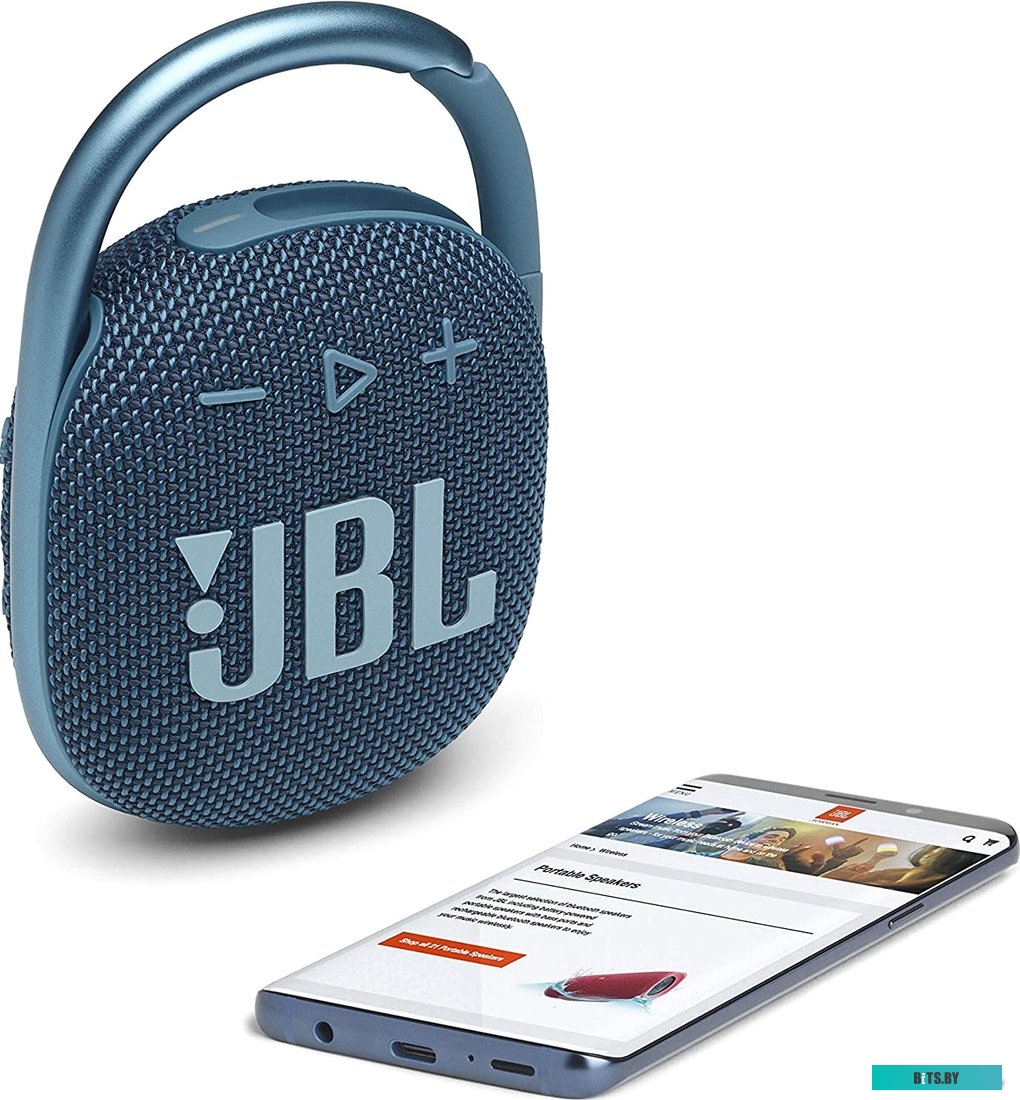 Портативная акустика JBL Clip 4 (синий) <JBLCLIP4BLU>