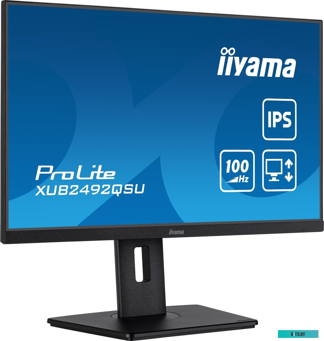 XUB2492QSU-B1 Монитор LCD Iiyama 23.8'' XUB2492QSU-B1 {IPS 2560x1440 100Hz 0.5ms 178/178 300cd 1000:1 8bit HDMI2.0 DisplayPort1.2 3xUSB3.2 USB-C(PD 15