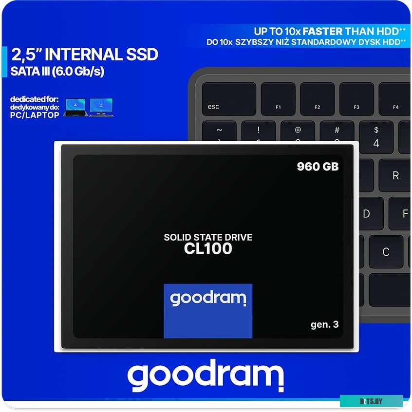 SSD Накопитель Goodram CL100 Gen. 3 960GB SSDPR-CL100-960-G3