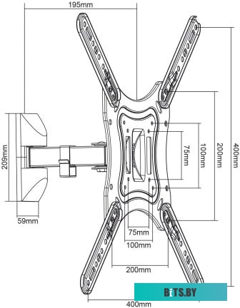 Кронштейн Maclean MC-758 (черный)