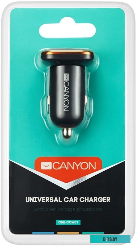 Автомобильное зарядное Canyon CNE-CCA01B