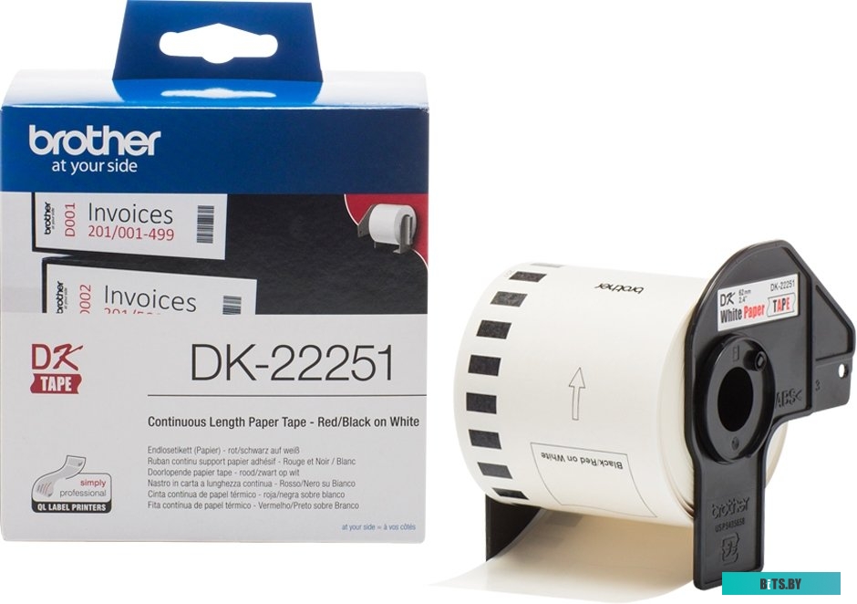 Самоклеящаяся термобумага Brother DK-22251 (62 мм, 15.24 м)