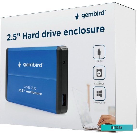 Бокс для жесткого диска Gembird EE2-U3S-2-B