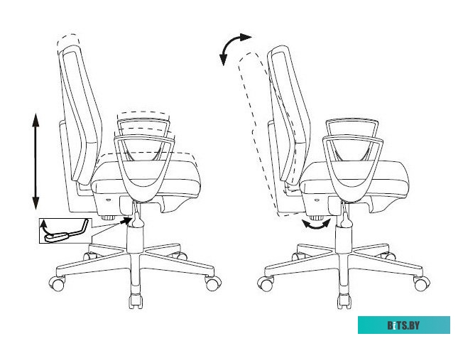 Офисное кресло (Стул) Бюрократ CH-W545 (синий) <CH-W545/DENIM>
