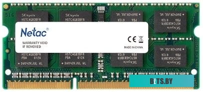 Оперативная память Netac Basic 4GB DDR3 SODIMM PC3-12800 NTBSD3N16SP-04