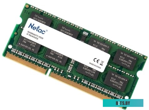 Оперативная память Netac Basic 4GB DDR3 SODIMM PC3-12800 NTBSD3N16SP-04