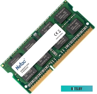 Оперативная память Netac Basic 4GB DDR3 SODIMM PC3-12800 NTBSD3N16SP-04