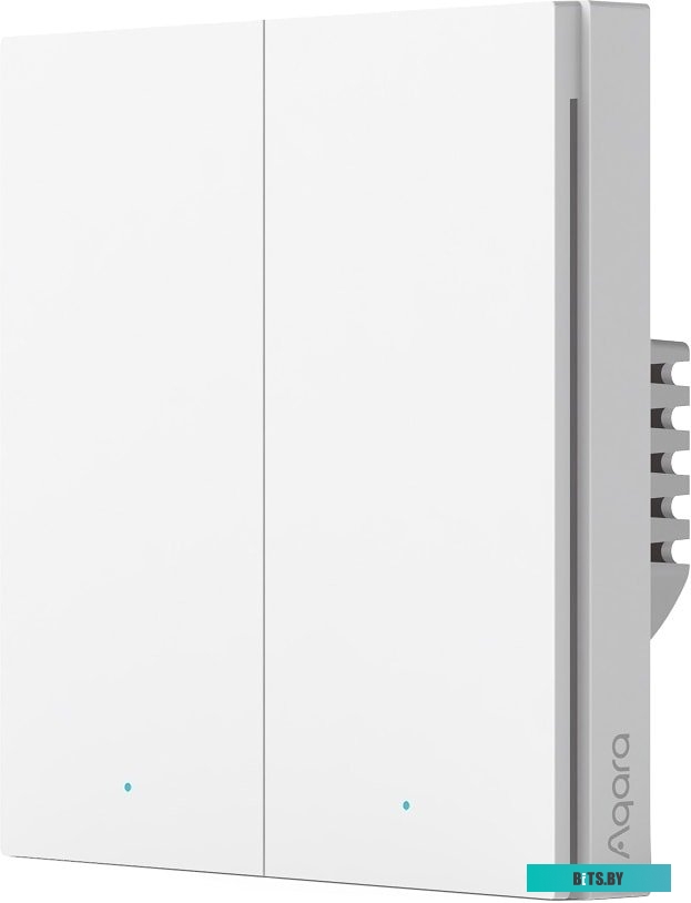 Выключатель Aqara Smart Wall Switch H1 (двухклавишный, без нейтрали) <WS-EUK02>