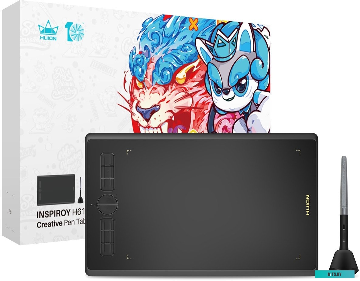 Графический планшет Huion Inspiroy H610X (черный)