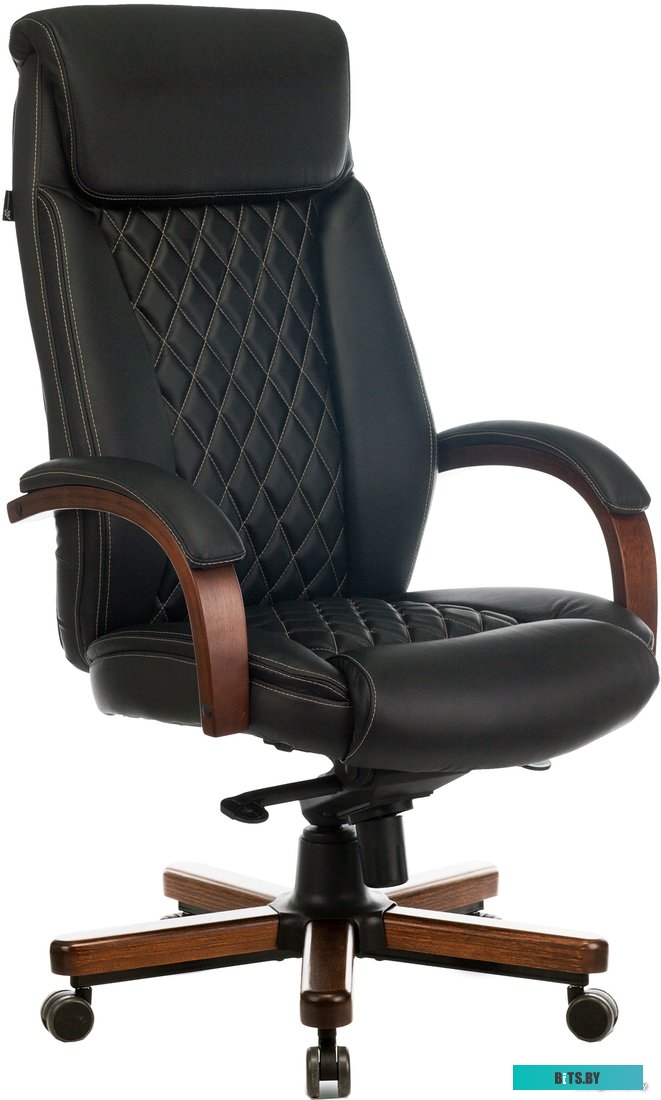 Офисное кресло (Стул) Бюрократ T-9924WALNUT (черный) <T-9924WALNUT/BLACK>