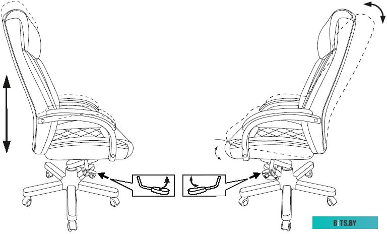 Офисное кресло (Стул) Бюрократ T-9924WALNUT (черный) <T-9924WALNUT/BLACK>