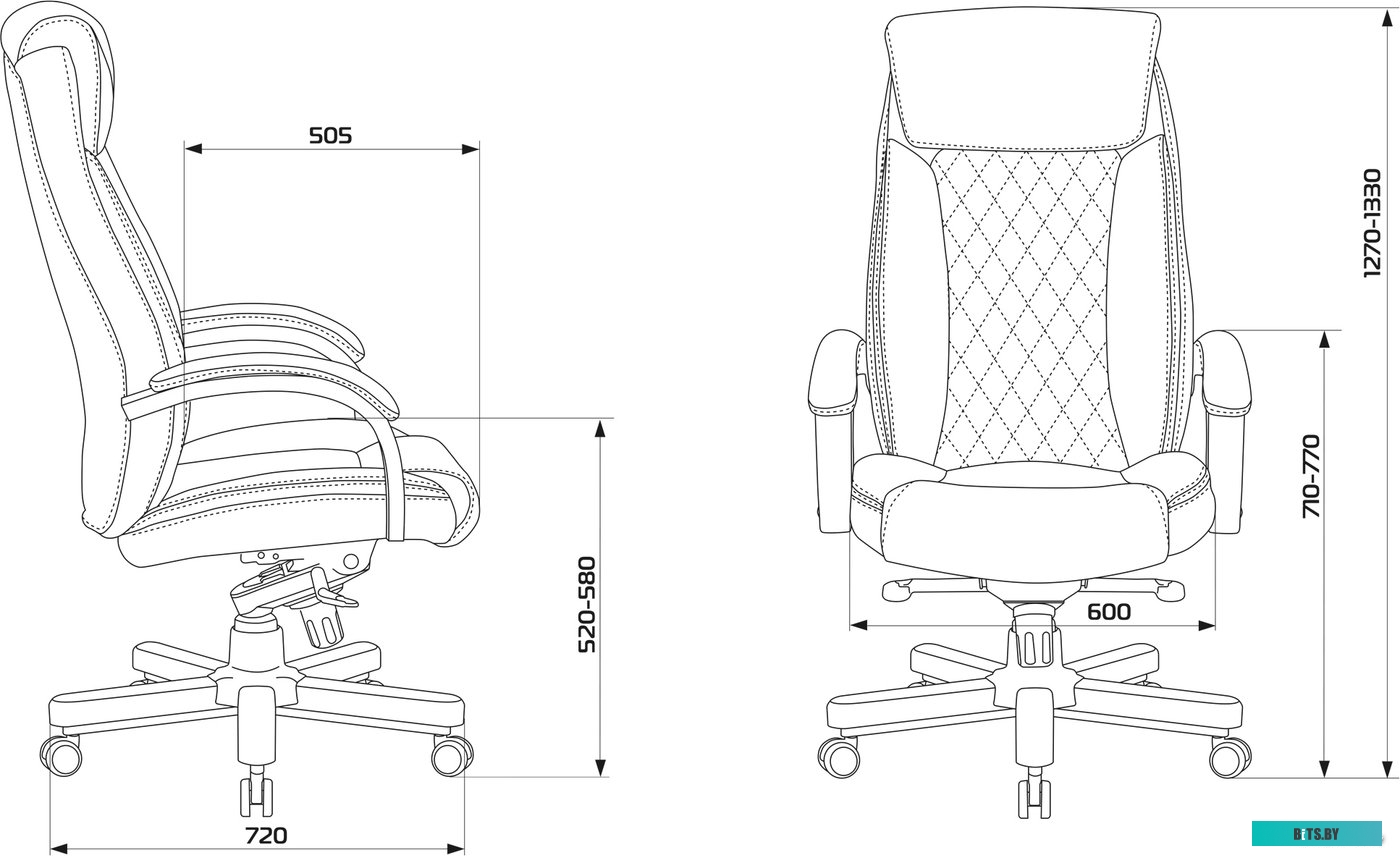 Офисное кресло (Стул) Бюрократ T-9924WALNUT (черный) <T-9924WALNUT/BLACK>