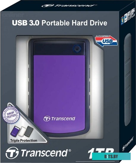 Внешний жесткий диск Transcend StoreJet 25H3P 1TB (TS1TSJ25H3P)