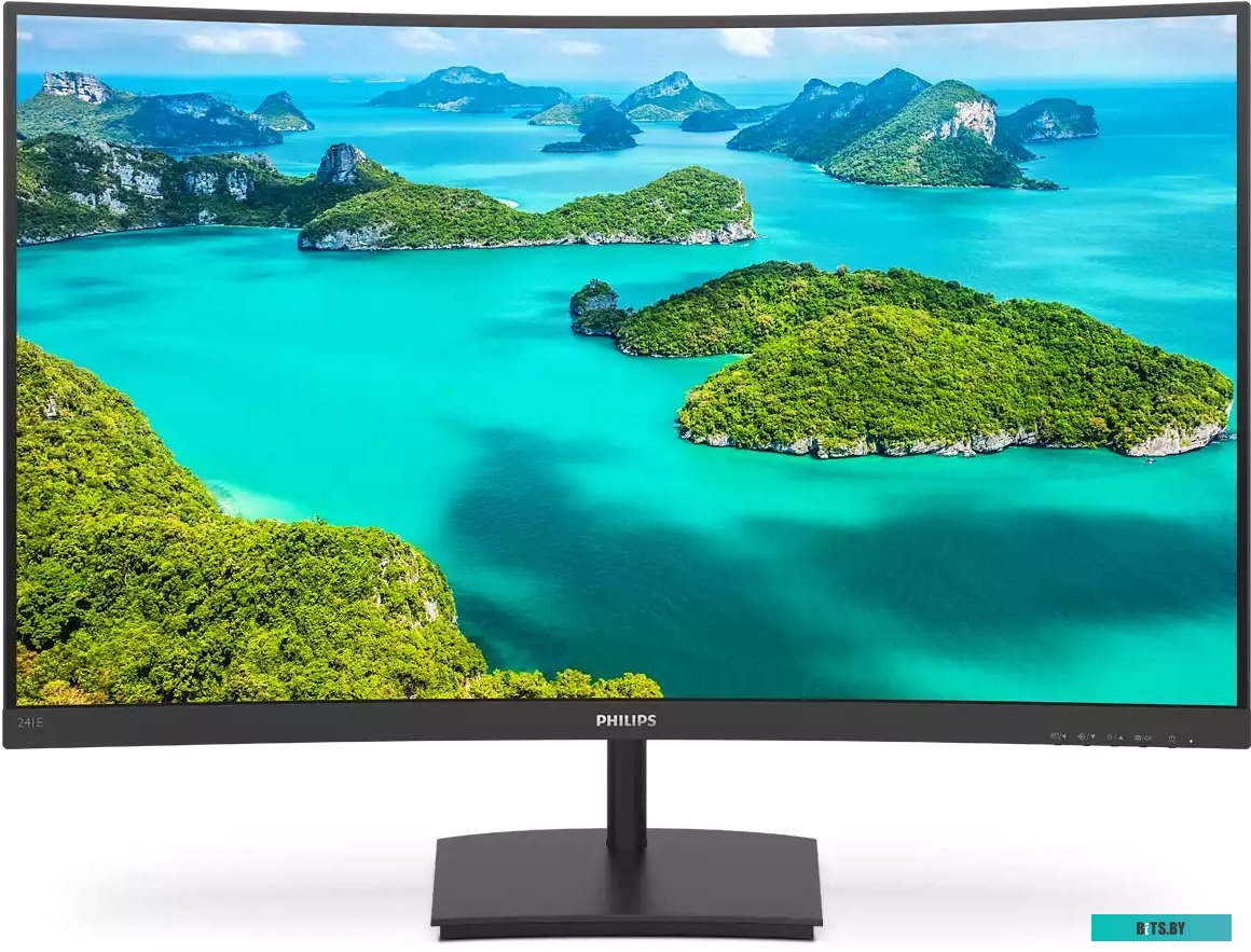 Монитор Philips 23.6" 241E1SC (00/01) черный VA LED 16:9 HDMI матовая 250cd 178гр/178гр 1920x1080 75Hz VGA FHD 3.54кг