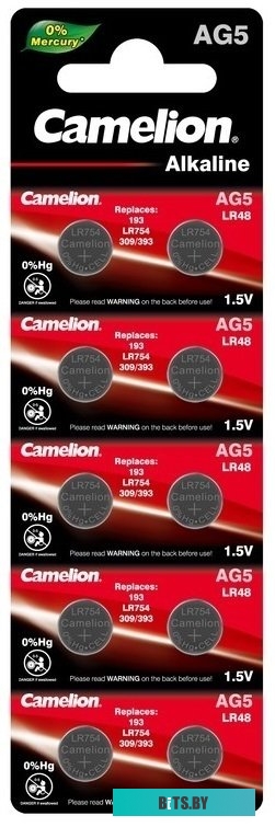 Батарейки Camelion AG5 10 шт. [AG5-BP10]
