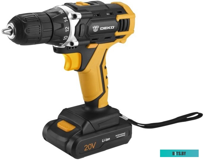 Дрель-шуруповерт Deko DKCD20FU-Li 063-4102 (с 1-им АКБ)