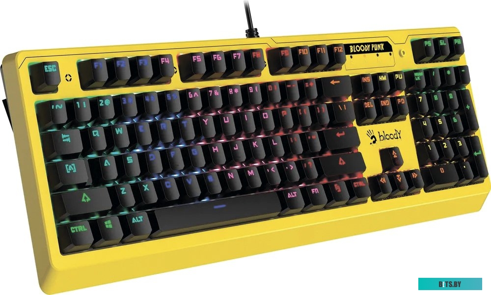 Клавиатура A4Tech Bloody B810RC (желтый)