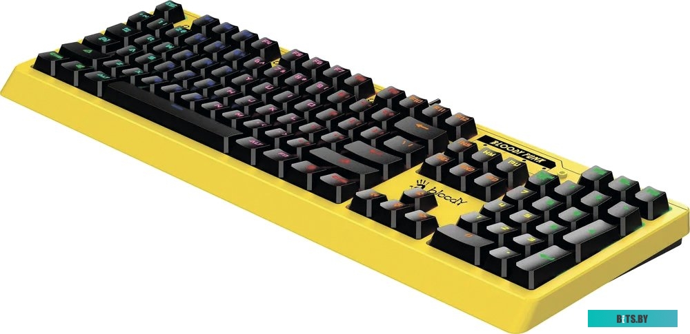 Клавиатура A4Tech Bloody B810RC (желтый)
