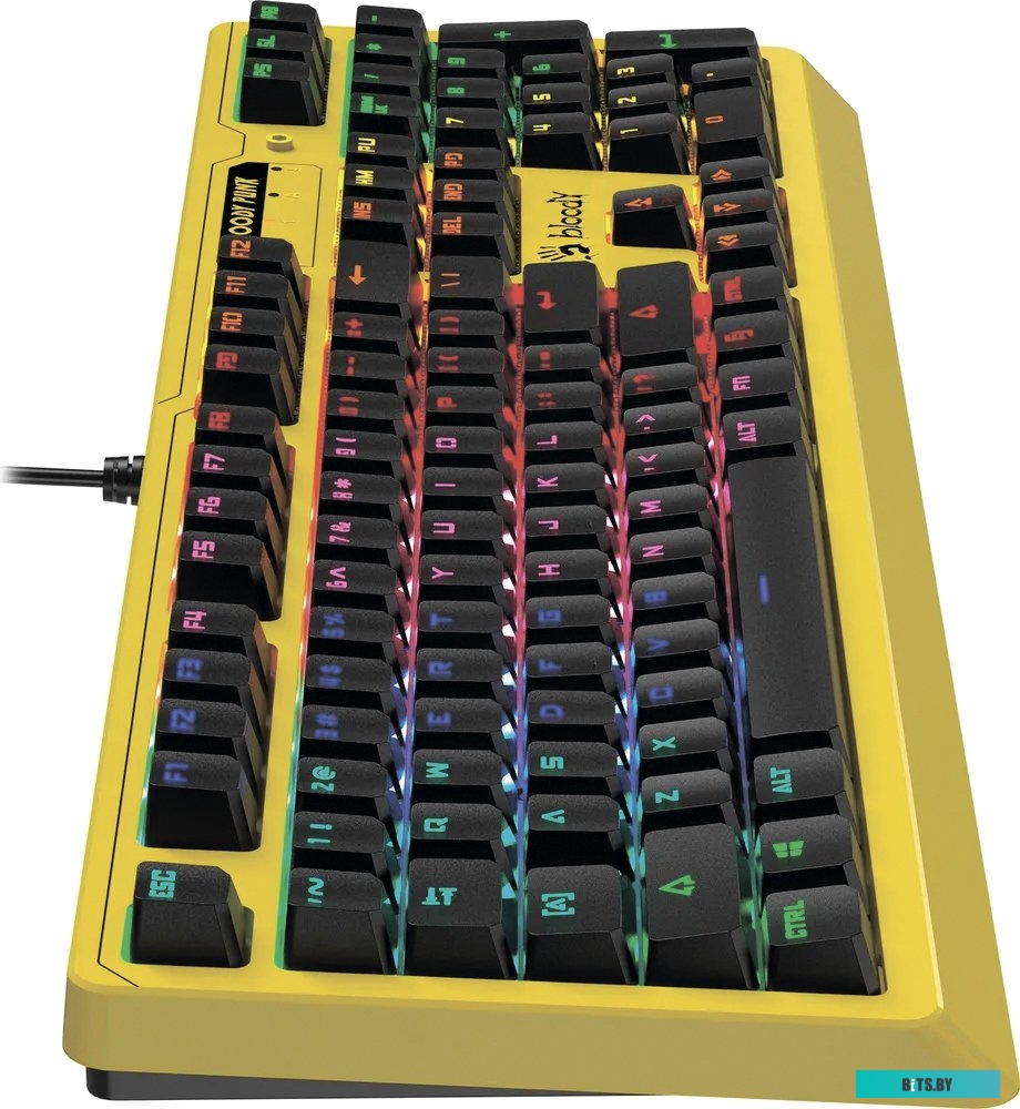Клавиатура A4Tech Bloody B810RC (желтый)