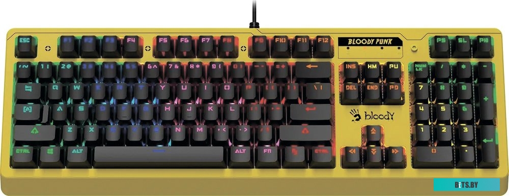 Клавиатура A4Tech Bloody B810RC (желтый)
