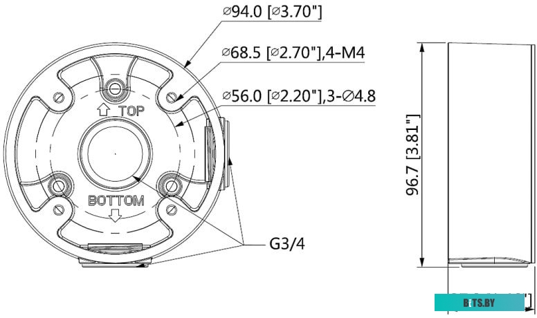 Монтажная коробка Dahua DH-PFA13A-E
