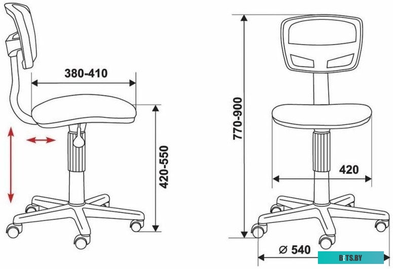 Офисное кресло (Стул) Бюрократ CH-299NX (черный) <CH-299NX/15-21>