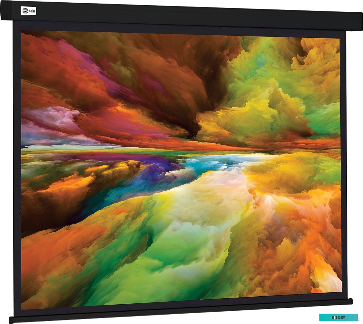 Экран для проекторов Cactus  206x274см Wallscreen CS-PSW-206X274-BK